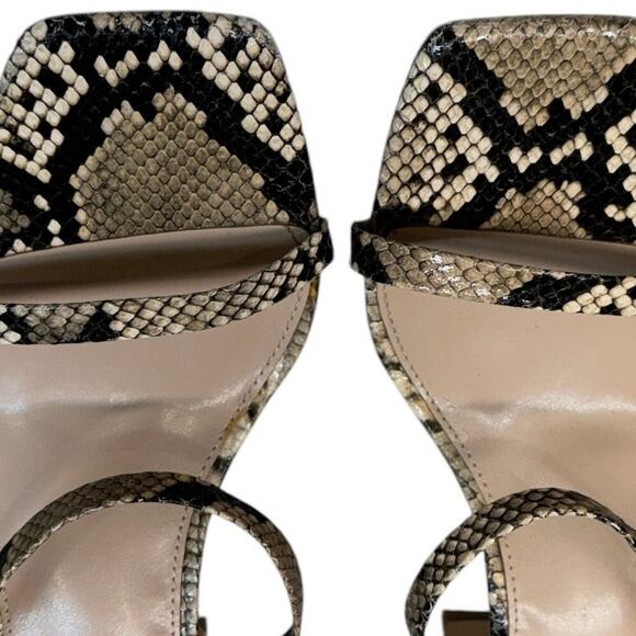 The Drop Avery Women's Size 8 Square Toe Two Strap High Heeled Sandal - Picture 5 of 9